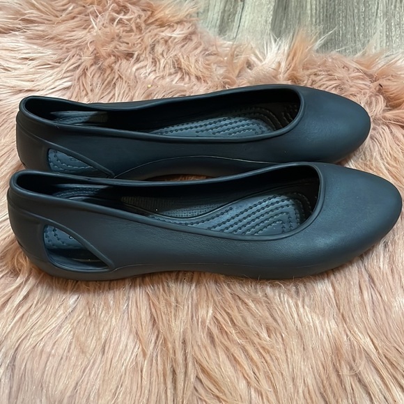 Crocs Iconic Sloane Black Flats Size 7 - Picture 4 of 8